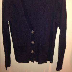 Size - medium. Brand- JCP. cute navy blue cardigan